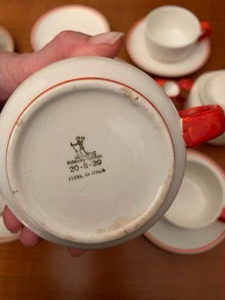 Servizio tè porcellana vintage R. Ginori
