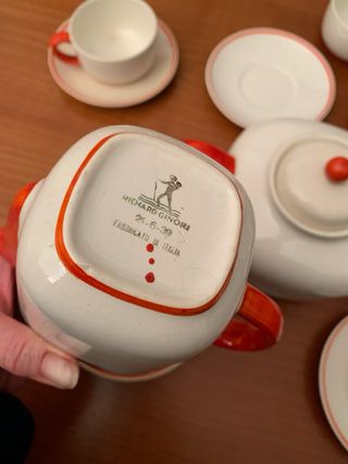 Servizio tè porcellana vintage R. Ginori