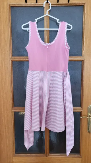 Vestido Maggie Sweet rosa y blanco