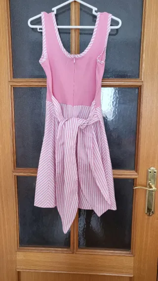 Vestido Maggie Sweet rosa y blanco