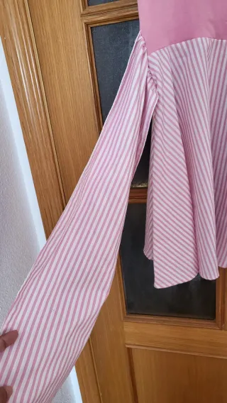 Vestido Maggie Sweet rosa y blanco