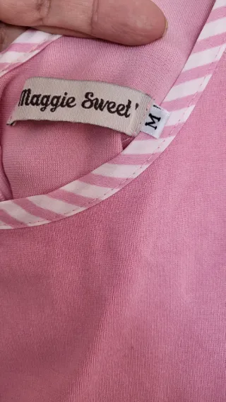 Vestido Maggie Sweet rosa y blanco