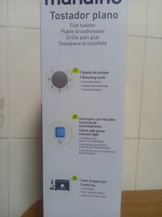 Tostador plano Mandine sin estrenar