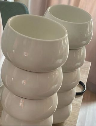 Velas de cerámica blancas