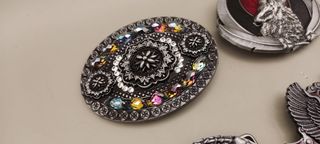 Sei fibbie per cintura punk rock