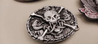 Sei fibbie per cintura punk rock