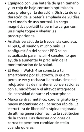 Xiaomi Redmi Watch 4 Nero