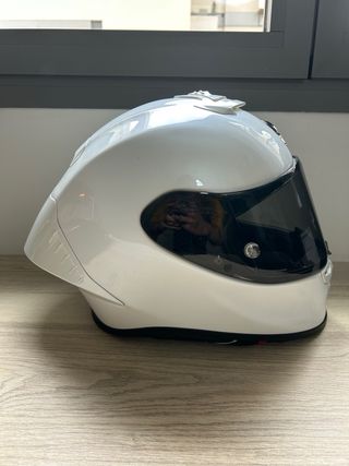 Casco Scorpion Exo R1 Evo II Air Blanco + Intercom