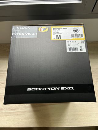 Casco Scorpion Exo R1 Evo II Air Blanco + Intercom