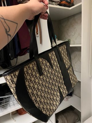 Bolso Tote CH Original Beige y Marrón