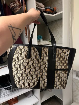 Bolso Tote CH Original Beige y Marrón