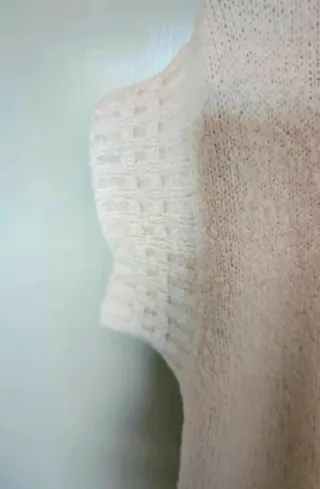 Maglione Bluoltre lana mohair rosa antico