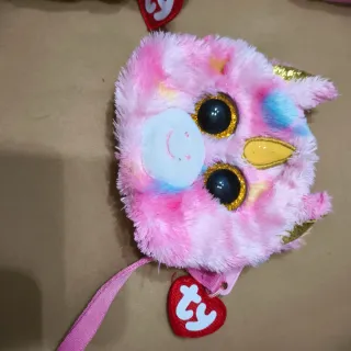 Conjunto Bolso y Monedero Ty Unicornio Peluche