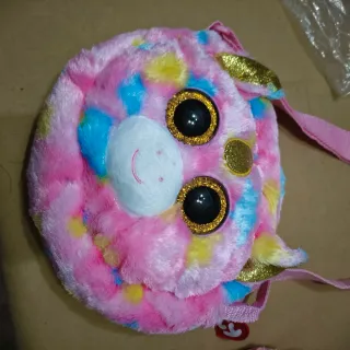 Conjunto Bolso y Monedero Ty Unicornio Peluche