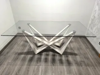 Mesa comedor cristal MILENIUM Conforama. NEGOCIABL