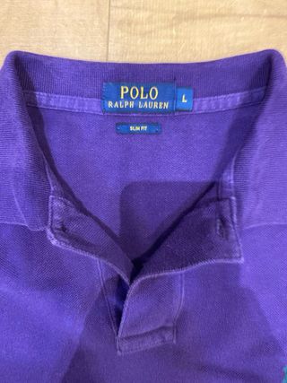 Polo Ralph Lauren Manga Larga Morado Talla L