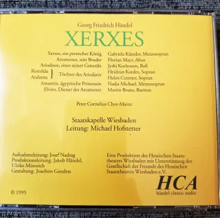 8CD Handel Conc para Órgano, Jeptha, Xerxes lote