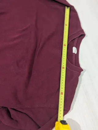 Felpa Uomo Bordeaux Girocollo M/L Vintage Y2K