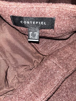 Conjunto lana fría granate