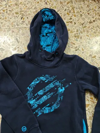 Sudadera niño azul talla 133-142