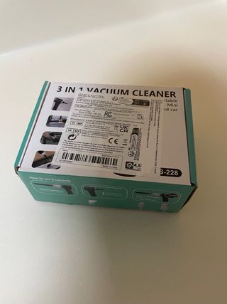 Mini aspirador soplador portátil con accesorios