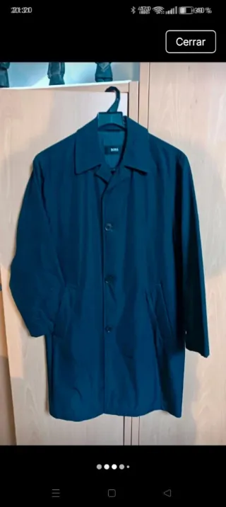 Gabardina Hugo Boss Azul Marino Talla XL