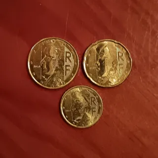 Set 3 monedas céntimos Francia 2024
