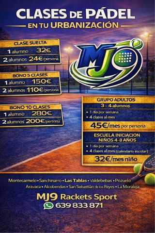 Clases de Pádel para Adultos en Urbanización