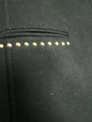 Abrigo paño Zara negro mujer Talla S