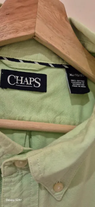 Camisa Chaps Verde Hombre