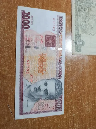 Lote 3 Billetes Cuba