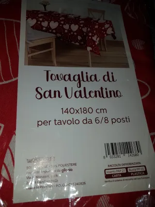 Tovaglia San Valentino 140x180 cm