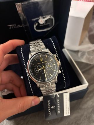 Reloj Maserati Negro y Dorado