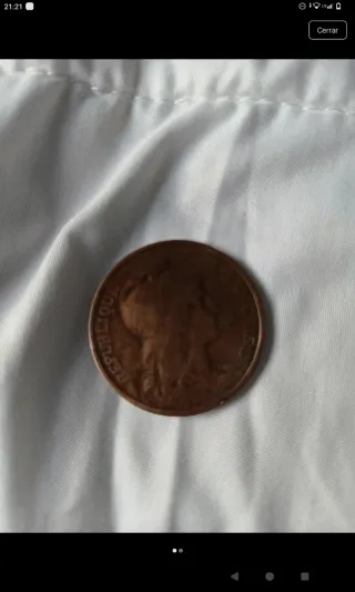 Moneda 10 céntimos República Francesa 1898