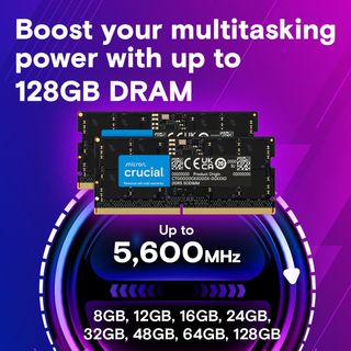 Crucial DDR5 RAM 48GB 5600MHz SODIMM CL46