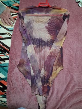 Body de tul ZARA estampado