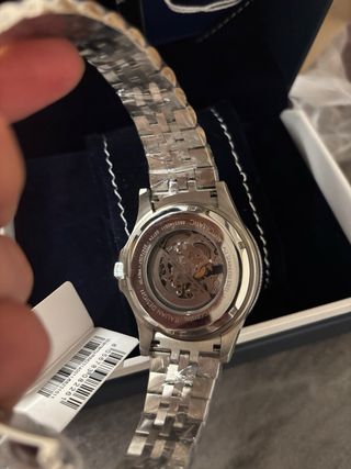 Reloj Maserati Automático Esqueleto Azul Plata