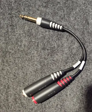 Splitter Jack 6.35mm maschio a 2x 6.35mm femmina