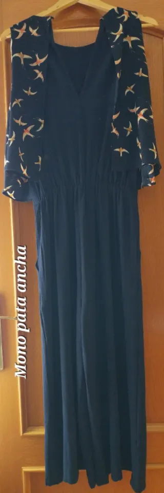 Mono pantalón ancho mujer