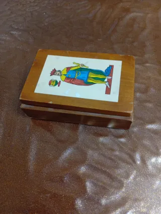 Scatola Vintage Legno Carte Dal Negro Treviso