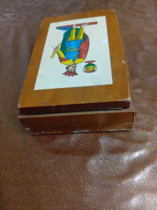 Scatola Vintage Legno Carte Dal Negro Treviso