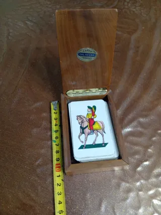 Scatola Vintage Legno Carte Dal Negro Treviso