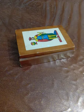 Scatola Vintage Legno Carte Dal Negro Treviso