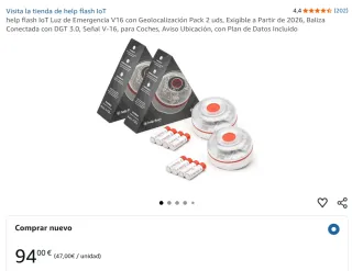 Baliza V16 Help Flash IoT