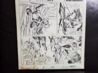Pagina Original Frank Springer y Don Perlin Conan