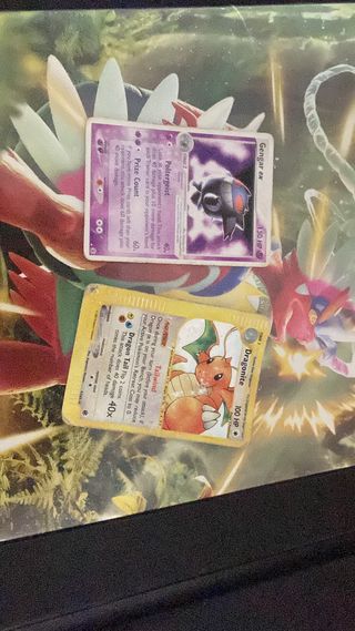 Carte Pokémon Dragonite, Mew, Tyranitar