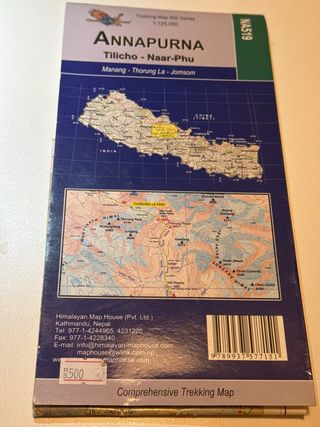 Mapa Annapurna Tilicho - Naar-Phu
