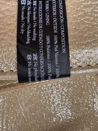 Bolso bandolera Tous dorado