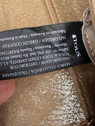 Bolso bandolera Tous dorado