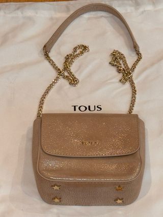 Bolso bandolera Tous dorado